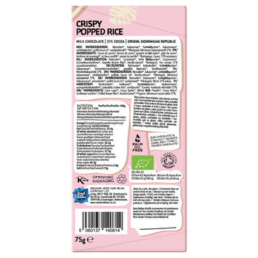 Seed and Bean - 37% Milk Crispy Popped Rice